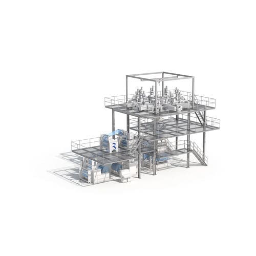 Linea di estrusione film soffiato - EVO Aqua Cool - Reicofil - per termoplastici