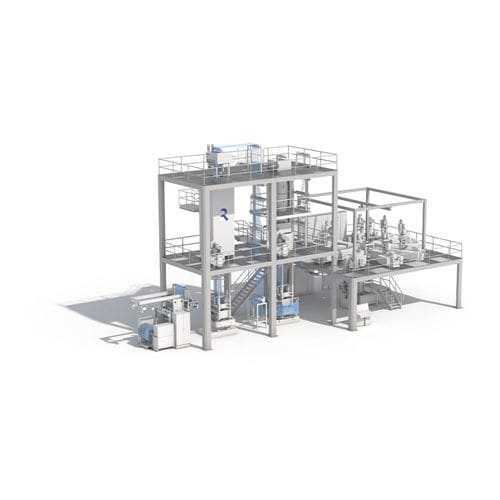 Linea di estrusione film soffiato - EVO Multi Bubble - Reicofil - per termoplastici