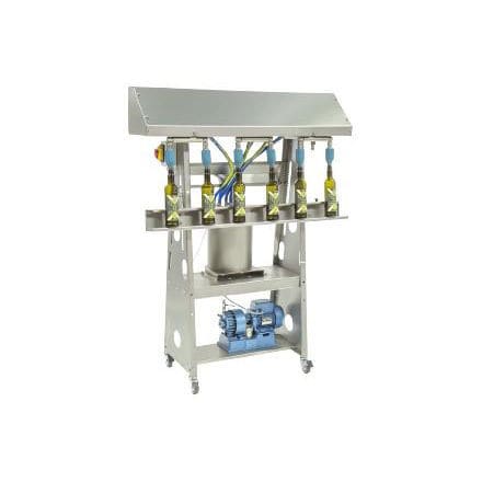 Riempitrice semiautomatica - SPEEDY OIL SV - Mori-Tem - per bottiglie in vetro / per liquidi / per l'industria agroalimentare