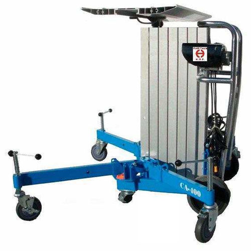 Sollevatore elettrico - CA 400 P - KeM.Tech KSF Europe - a comando manuale / con braccio telescopico / con piattaforma