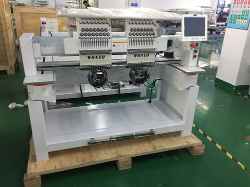 Macchina da ricamo a 2 teste - 1502C - Wonyo  - con 15 aghi / ad alta velocità / assistita dal calcolatore