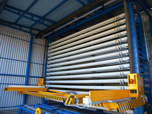 Magazzino automatico verticale - Techvagonmash - per lamiera