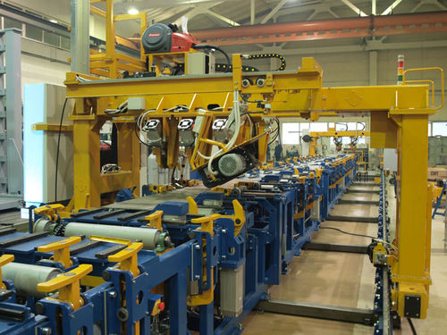 Linea di assemblaggio di saldatura - Techvagonmash - automatica