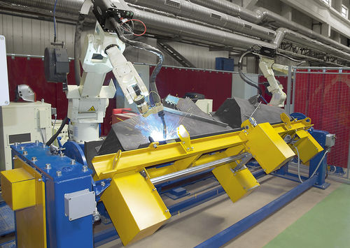 Cella robotizzata di saldatura MIG-MAG - Techvagonmash - per veicolo ferroviario