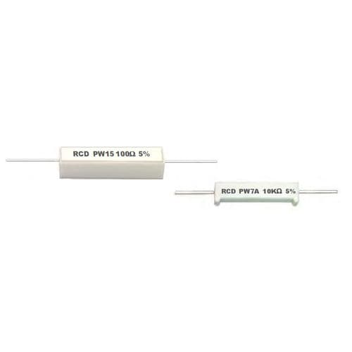 Resistore a filo - PW series - RCD Components - BT / su circuito stampato