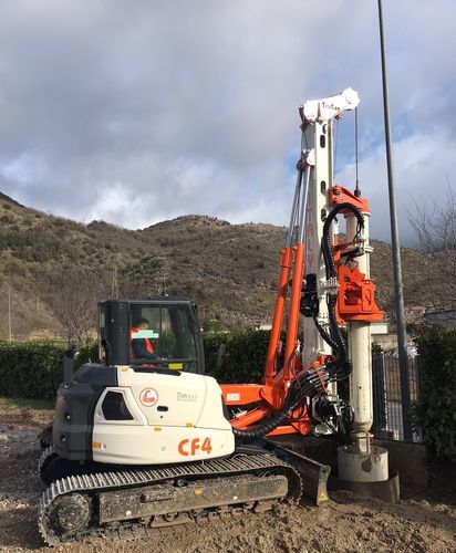 Perforatrice per ancoraggi di raccordo - CF4 - TESCAR Srl - geotecnica / di stabilizzazione / per pali di fondazione