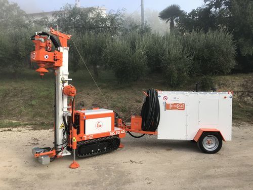 Perforatrice per sondaggio - TES 20 - TESCAR Srl - geotecnica / per micropalo / cingolata