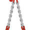 Imbracatura A Catena Con Ganci Autobloccanti - Carico Max 1T, 2 Gambe, Acciaio, Lunghezza 1 Metro