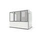 sistema room-in-room in lamiera / in fibra minerale / con pavimento in PVC