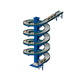 trasportatore a spirale / a rulli / a coclea / per l'industria agroalimentare