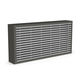 griglia di ventilazione in metallo / resistente al fuoco / rettangolare