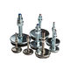 supporto antivibrazione di livellamento / cilindrico / in acciaio inox / per macchina
