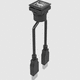 connettore elettrico USB / jack / quadrato