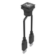 connettore elettrico USB / jack / quadrato