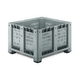 cassa-pallet in plastica / agricola / con coperchio / traforata