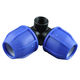 raccordo idraulico / a compressione / gomito a 90° / a gomito con supporto