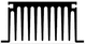 dissipatore in alluminio / estruso / di potenza