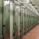 porta scorrevole / in acciaio inossidabile / in PVC / industriale