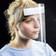 visiera di protezione monouso / contro gli UV / medica