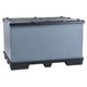 cassa-pallet in plastica / da trasporto / pieghevole / impilabile