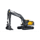 escavatore di grandi dimensioni / cingolato / diesel / per cantiere di costruzione