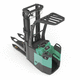 accatastatore a batteria / operatore in piedi / 24 V / per corsie strette