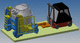 ribaltatore per container / a crogiolo / mobile / per carrello elevatore