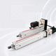 servo-cilindro elettrico / telescopico / con vite a sfere / con servomotore