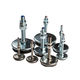 supporto antivibrazione cilindrico / in acciaio inox / in acciaio zincato / in elastomero