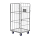 roll-container per tessili / 4 pannelli / in maglia metallica