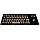 tastiera ad incastro / a tasti meccanici / con trackball / in acciaio inox