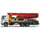 pompa autocarrata per calcestruzzo mobile / da esterno / per cantiere / a pistone