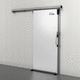 porta scorrevole / in alluminio / in gomma / per interno