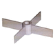 elica a 4 pale / per agitatore / a flusso assiale / a flusso circolare