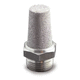 silenziatore per ventilazione / per compressore / per filtro / in acciaio inossidabile