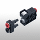 giunto flessibile / compatto / in alluminio / con manicotto elastico