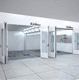 cabina di verniciatura chiusa / per veicolo / a ventilazione verticale / su misura