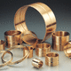 cuscinetto liscio cilindrico / in bronzo / in ghisa / in plastica