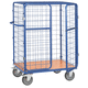carrello di stoccaggio / in acciaio / con piattaforma a griglia / a ripiani