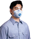 maschera di protezione monouso / con valvola / filtrante
