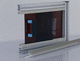 profilo in PVC / per porta scorrevole