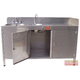 lavabo per l'industria agroalimentare / in acciaio inossidabile