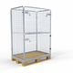 paretale per pallet in legno / pieghevole / in rete metallica