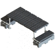 piattaforma di accesso / per assemblaggio / porta-operatore / con parapetto di sicurezza