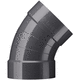 tubazione a gomito in PVC / 45°