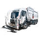 veicolo raccolta rifiuti con caricamento frontale / diesel / elettrico