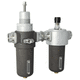 filtro regolatore lubrificatore per aria compressa / a gas / a cartuccia / in alluminio