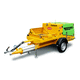 pompa per calcestruzzo montata su rimorchio / per cantiere / diesel