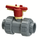 valvola a sfera / a leva / resistente ai prodotti chimici / in PVC