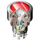 pulsante tattile / IP65 / luminoso / standard